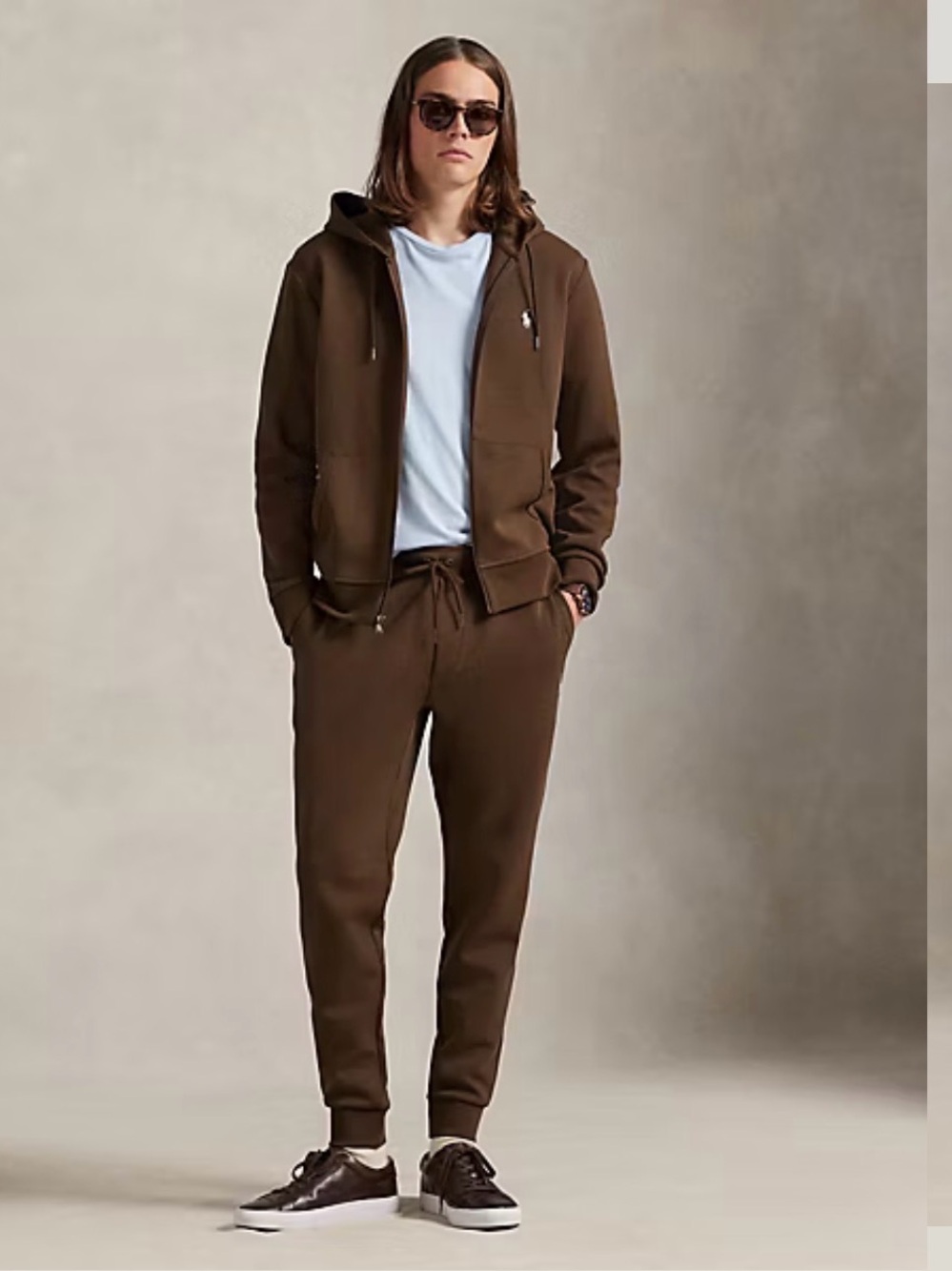 Polo by Ralph Lauren Brown Double Knit Jogger Sweatpants Brown S